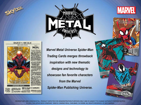 Marvel Spider-Man Metal Universe Trading Cards Pack (Upper Deck 2021)