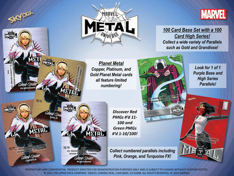 Marvel Spider-Man Metal Universe Trading Cards Pack (Upper Deck 2021)