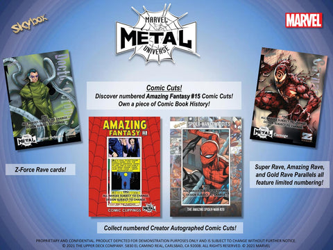 Marvel Spider-Man Metal Universe Trading Cards Pack (Upper Deck 2021)