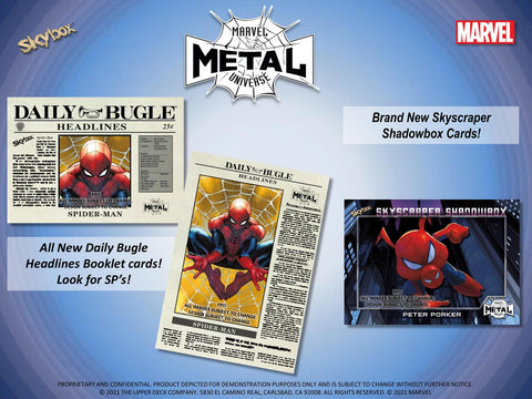 Marvel Spider-Man Metal Universe Trading Cards Pack (Upper Deck 2021)