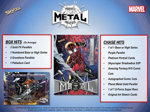 Marvel Spider-Man Metal Universe Trading Cards Pack (Upper Deck 2021)
