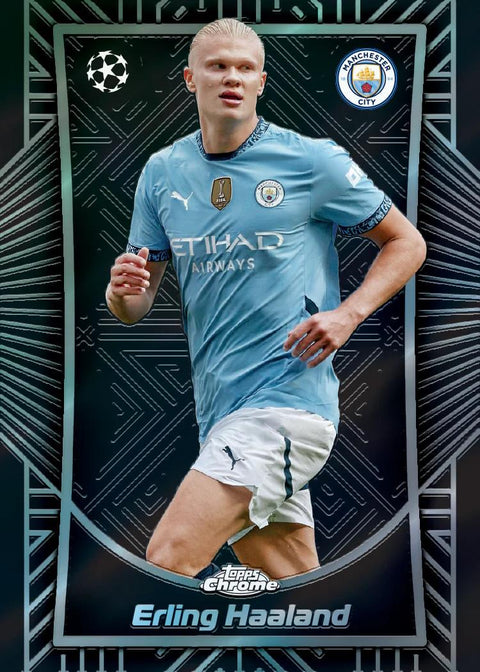 2024/25 Topps Chrome UEFA Club Competitions Soccer Hobby Jumbo
