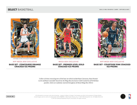 2024/25 Panini Select Basketball Mega (Red & Purple Cracked Ice!)