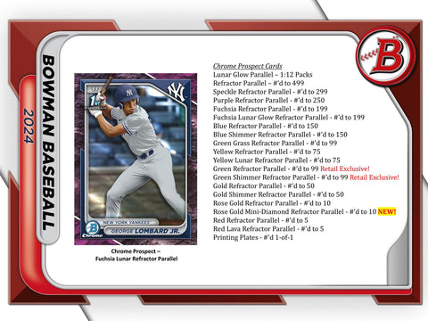 2024 Bowman Baseball Retail Pack