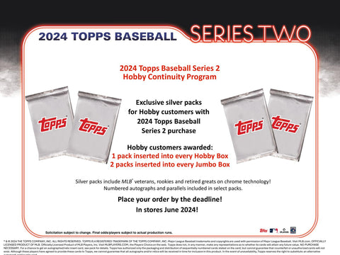 2024 Topps Series 2 Baseball Hobby Pack