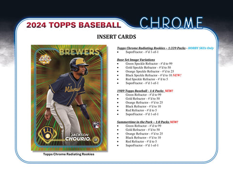 2024 Topps Chrome Baseball Hobby Jumbo Pack