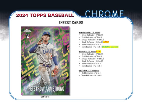 2024 Topps Chrome Baseball Hobby Jumbo Pack