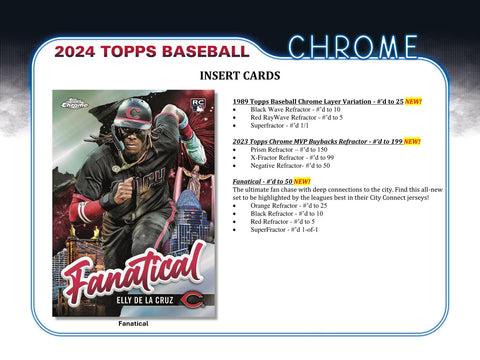 2024 Topps Chrome Baseball Hobby Jumbo Pack