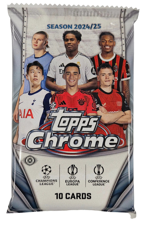 2024/25 Topps Chrome UEFA Club Competitions Soccer Hobby Jumbo