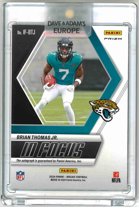 2024 Panini Mosaic Brian Thomas Jr. In Focus Auto Card #IF-BTJ