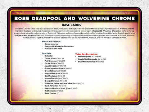 2025 Topps Deadpool Chrome 7-Pack Blaster