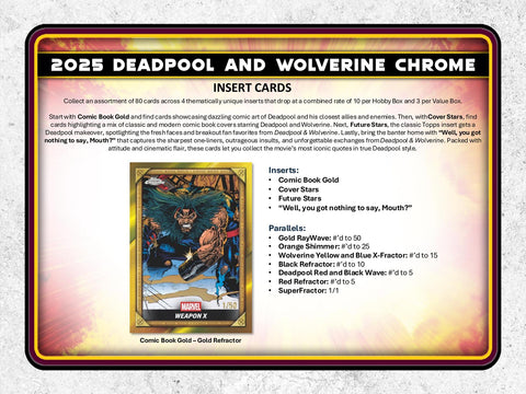 2025 Topps Deadpool Chrome 7-Pack Blaster