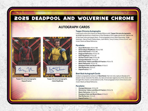 2025 Topps Deadpool Chrome 7-Pack Blaster