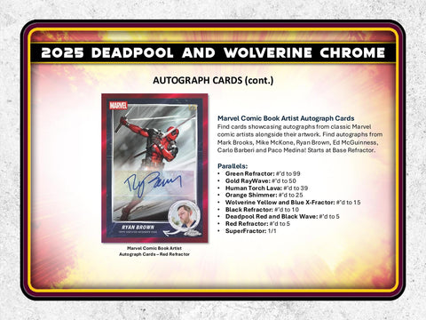 2025 Topps Deadpool Chrome Hobby