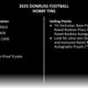 2025 Panini Donruss Football Winter Holiday Tin