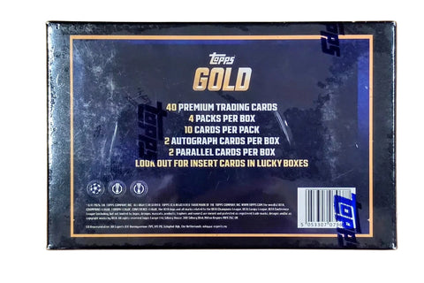 2025/26 Topps Gold UEFA Club Competitions Soccer Hobby Box