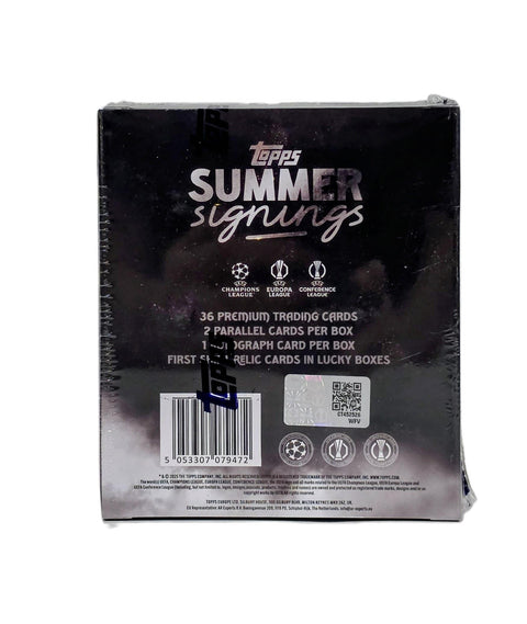 2025/26 Topps UEFA Club Competitions Summer Signings Soccer Set (Box)