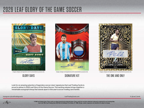 2026 Leaf Glory of the Game Soccer Hobby