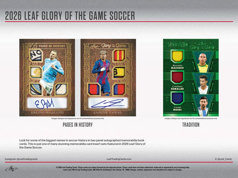 2026 Leaf Glory of the Game Soccer Hobby