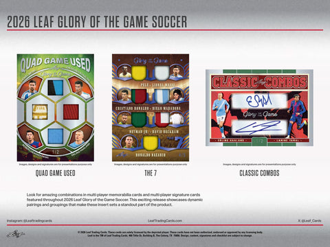 2026 Leaf Glory of the Game Soccer Hobby