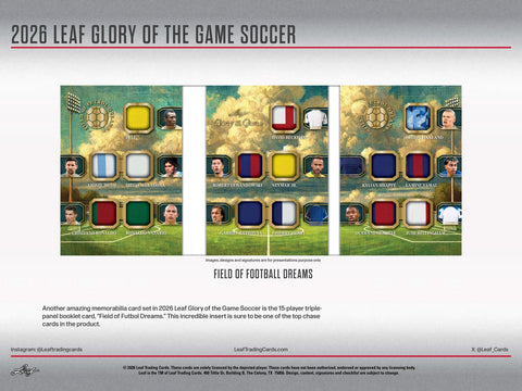 2026 Leaf Glory of the Game Soccer Hobby