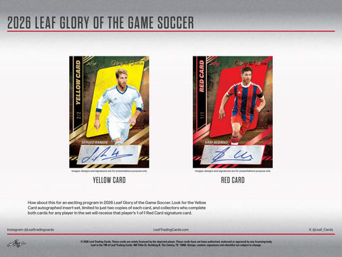 2026 Leaf Glory of the Game Soccer Hobby