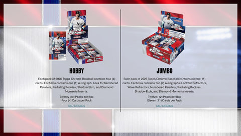 2026 Topps Chrome Baseball Hobby Jumbo