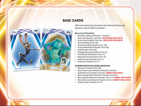 2026 Topps Disney Neon 7-Pack Blaster