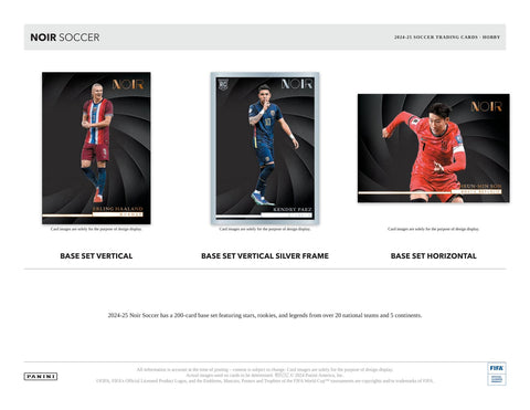 2024/25 Panini Noir Soccer Hobby 2024/25 Panini Noir Soccer Hobby Box