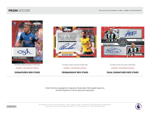 2024/25 Panini Prizm Premier League EPL Soccer International Hobby