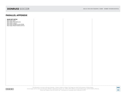 2024/25 Panini Donruss Soccer International Hobby Pack