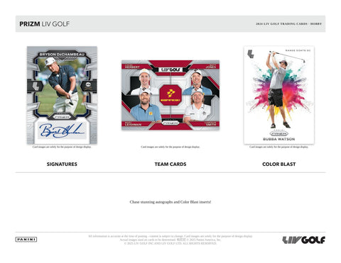 2024 Panini Prizm LIV Golf Hobby