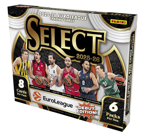 2025/26 Panini Select EuroLeague Basketball Hobby