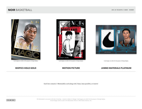 2025/26 Panini Noir Basketball Hobby