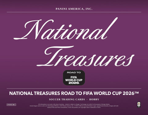 2025/26 Panini National Treasures Road to FIFA World Cup Soccer Hobby (Presell)