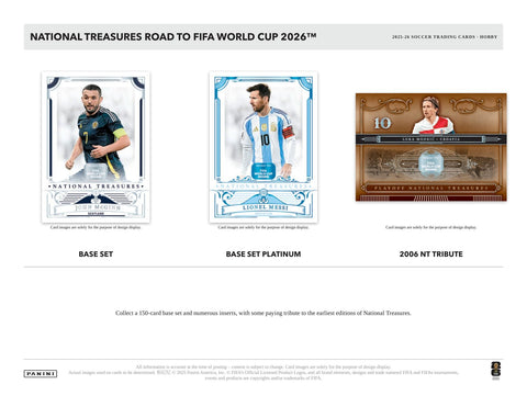 2025/26 Panini National Treasures Road to FIFA World Cup Soccer Hobby (Presell)