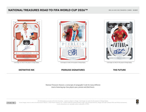 2025/26 Panini National Treasures Road to FIFA World Cup Soccer Hobby (Presell)