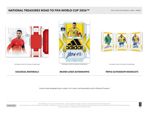2025/26 Panini National Treasures Road to FIFA World Cup Soccer Hobby (Presell)