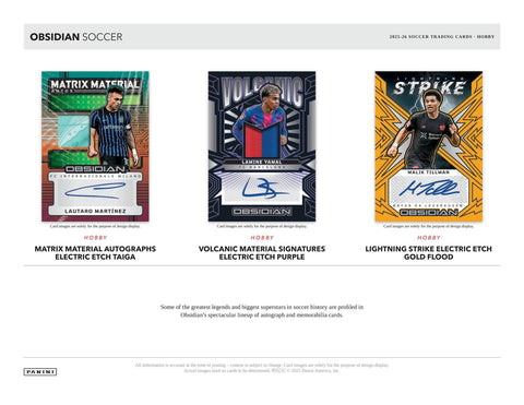 2025/26 Panini Obsidian Soccer Hobby