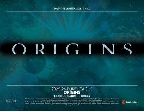 2025/26 Panini Origins EuroLeague Basketball Hobby