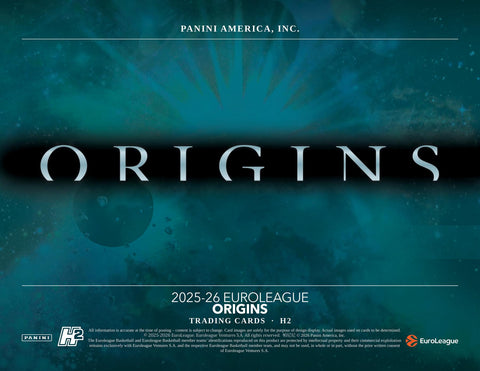 2025/26 Panini Origins EuroLeague Basketball H2