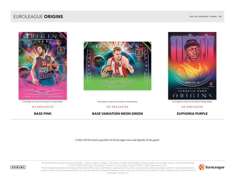 2025/26 Panini Origins EuroLeague Basketball H2