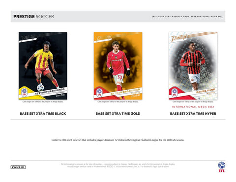 2025/26 Panini Prestige EFL Soccer International Mega