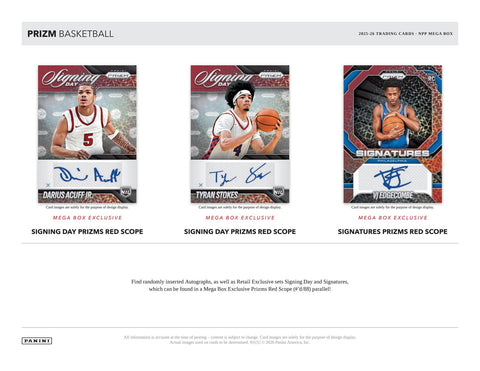2025/26 Panini Prizm Basketball Mega