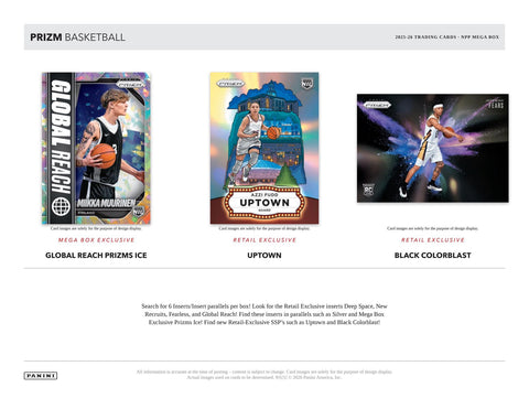 2025/26 Panini Prizm Basketball Mega