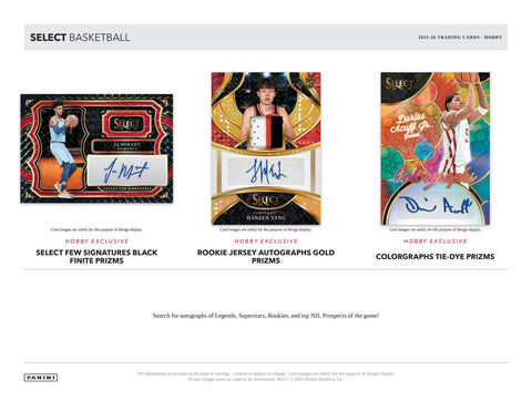 2025/26 Panini Select Basketball Hobby (Presell)