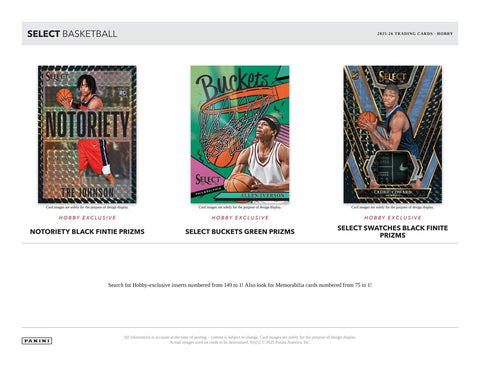 2025/26 Panini Select Basketball Hobby (Presell)