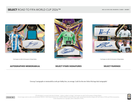 2025/26 Panini Select Road to FIFA World Cup Soccer Hobby