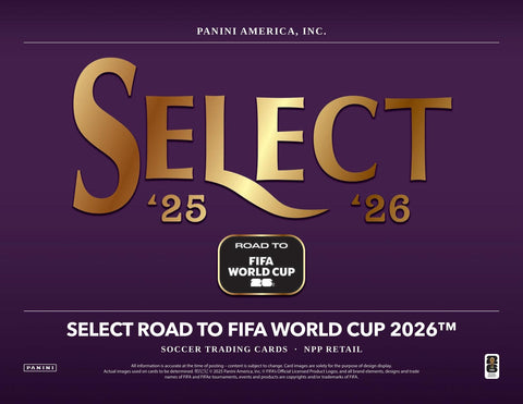 2025/26 Panini Select Road to FIFA World Cup Soccer Mega