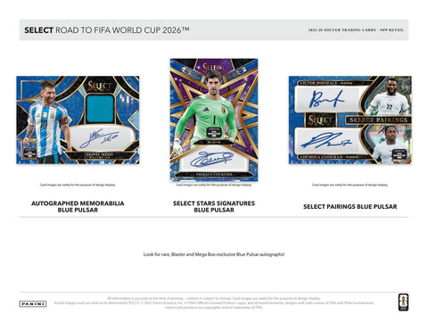 2025/26 Panini Select Road to FIFA World Cup Soccer Mega
